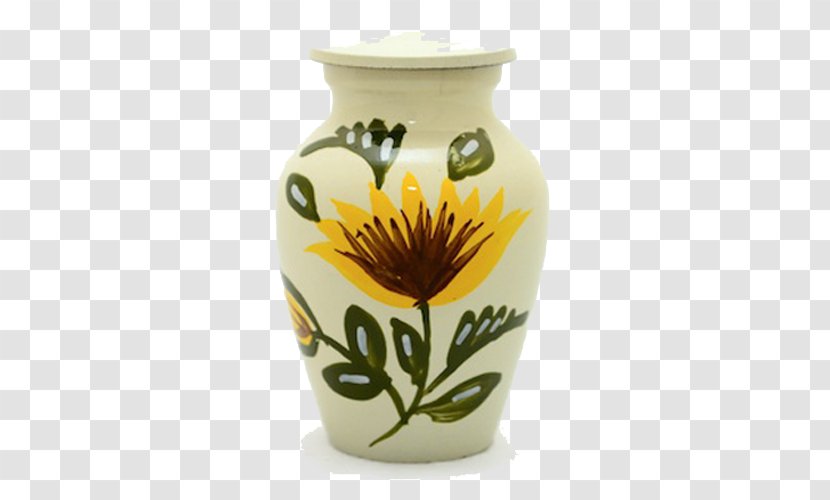 Vase Ceramic Pottery Urn Flower - Sunflower Garden Transparent PNG
