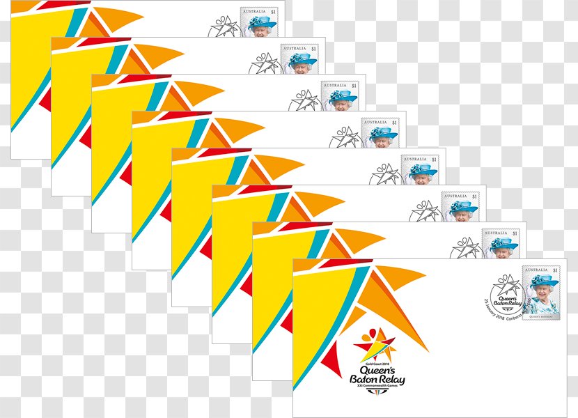 2018 Commonwealth Games Gold Coast Cairns Convention Centre Queen's Baton Relay Post Cards - Triangle Transparent PNG
