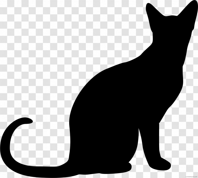 Cat Silhouette Clip Art - Small To Medium Sized Cats Transparent PNG