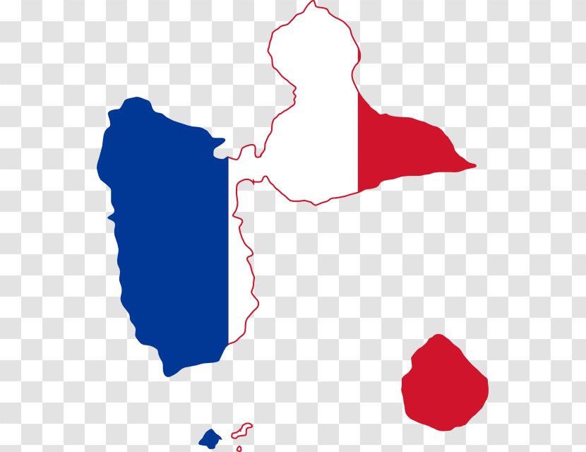 Flag Of Guadeloupe Map France - National Transparent PNG