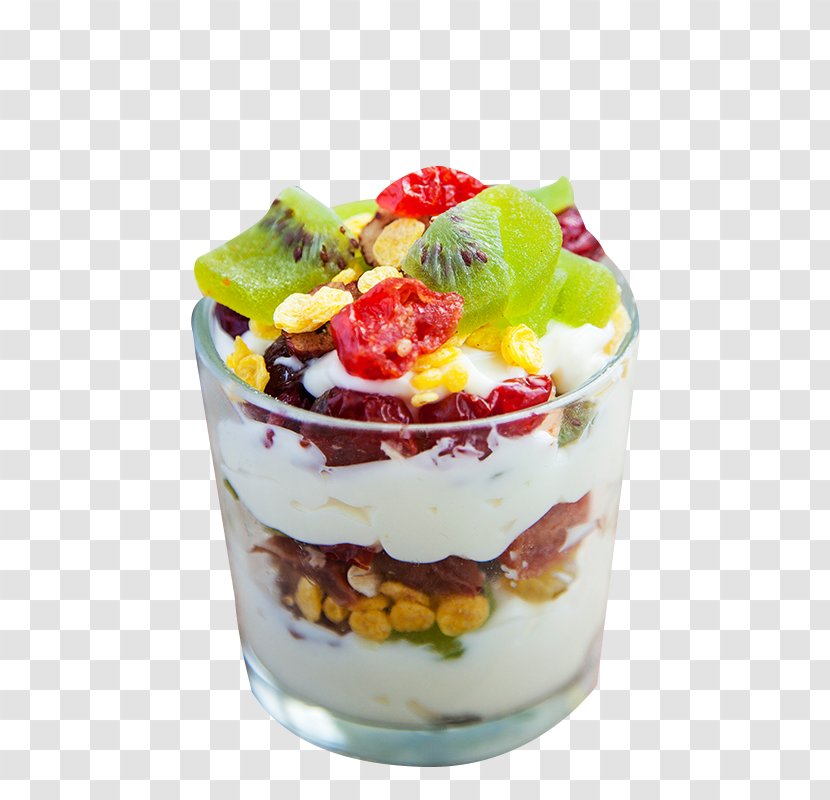 Trifle Breakfast Cereal Cholado Vegetarian Cuisine Parfait - Commodity - Cup Of Yogurt Fruit Transparent PNG