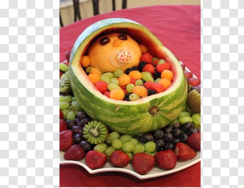 Baby Shower Fruit Salad Watermelon Infant Carving - Naming Ceremony Transparent PNG