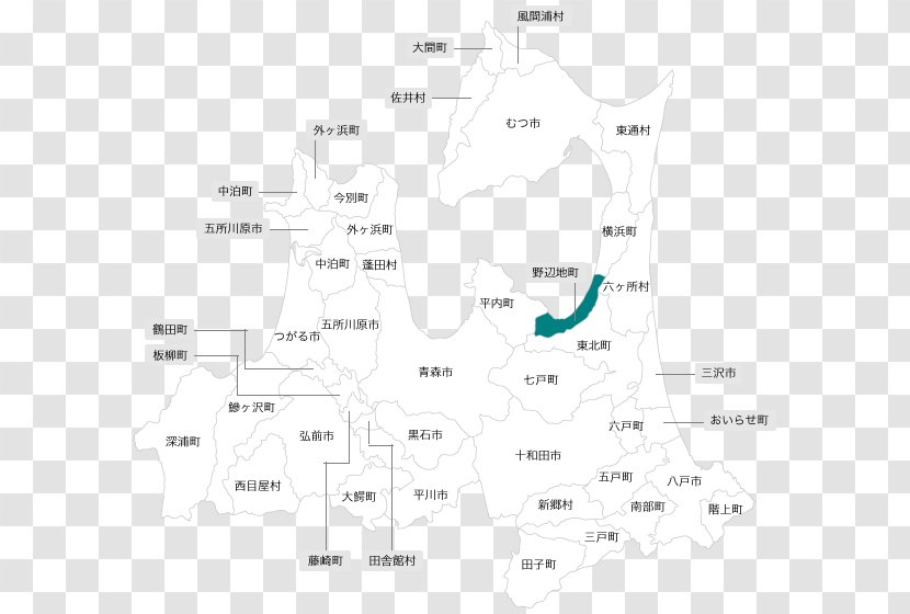 Aomori Prefecture Diagram Map Angle - Area Transparent PNG