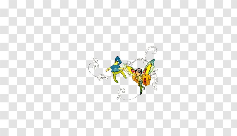 Butterfly Download - Wing - Little Fairy With Flower Transparent PNG