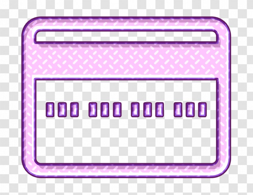 Credit Card Icon Payment Purchase - Violet - Rectangle Pink Transparent PNG