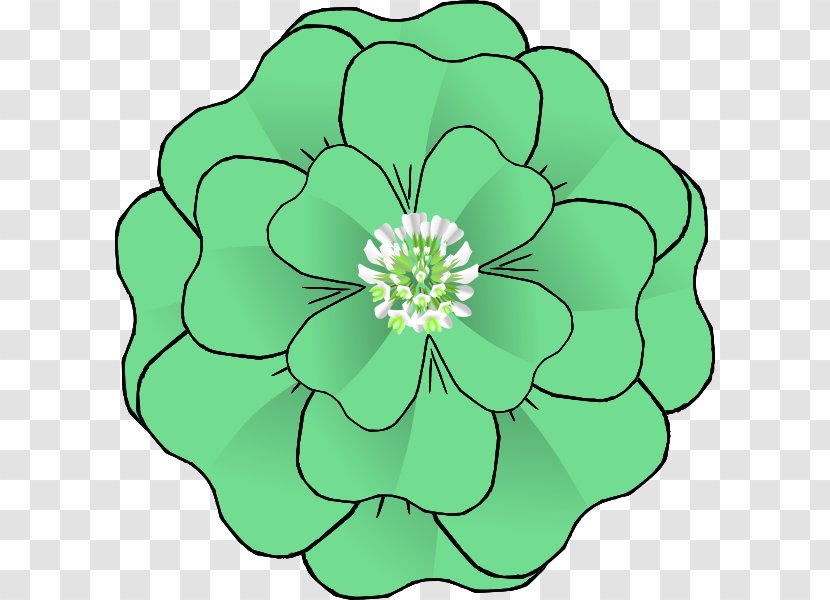 Corsage Clip Art - Royaltyfree - 4 Leaf Clover Transparent PNG