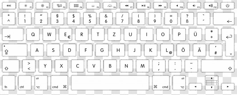 Computer Keyboard Mac Book Pro MacBook Space Bar - Cartoon - Macbook Transparent PNG