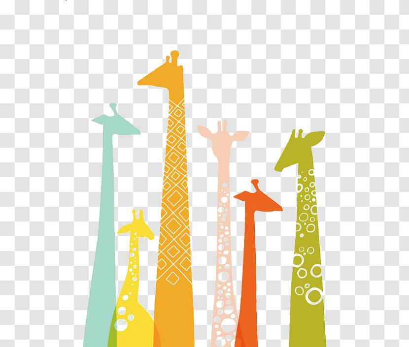Giraffe Manor Color Illustration - Drawing Transparent PNG