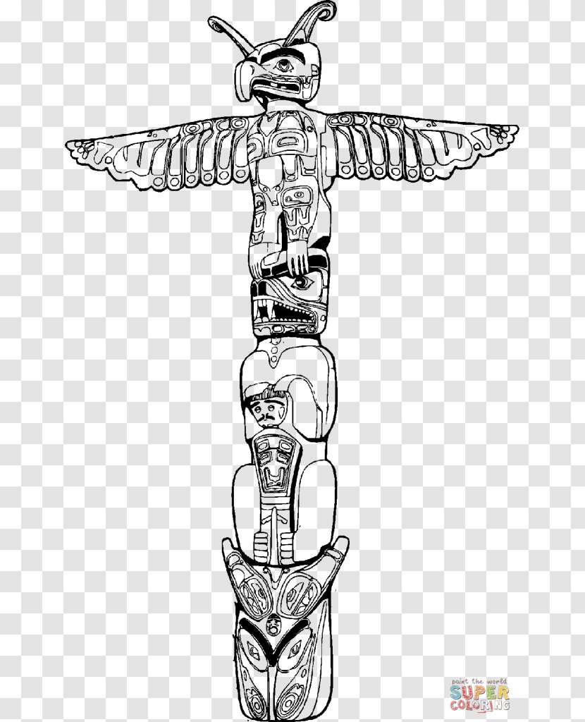 Totem Pole Clip Art - Line Transparent PNG