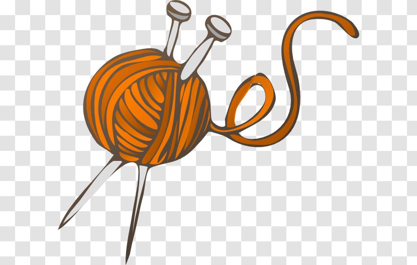 Yarn Wool Clip Art - Knitting - Handsewing Needles Transparent PNG