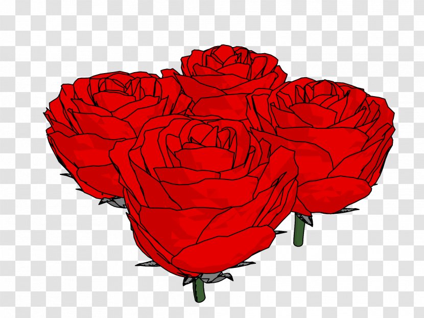 Garden Roses Floristry Cut Flowers Petal - Red - Iris Breeding Transparent PNG