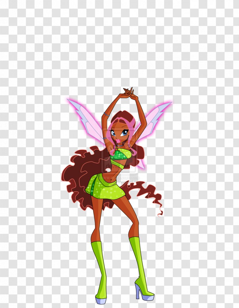 Digital Art Fairy Magic Two-dimensional Space Drawing - Fictional Character - Winx Transparent PNG