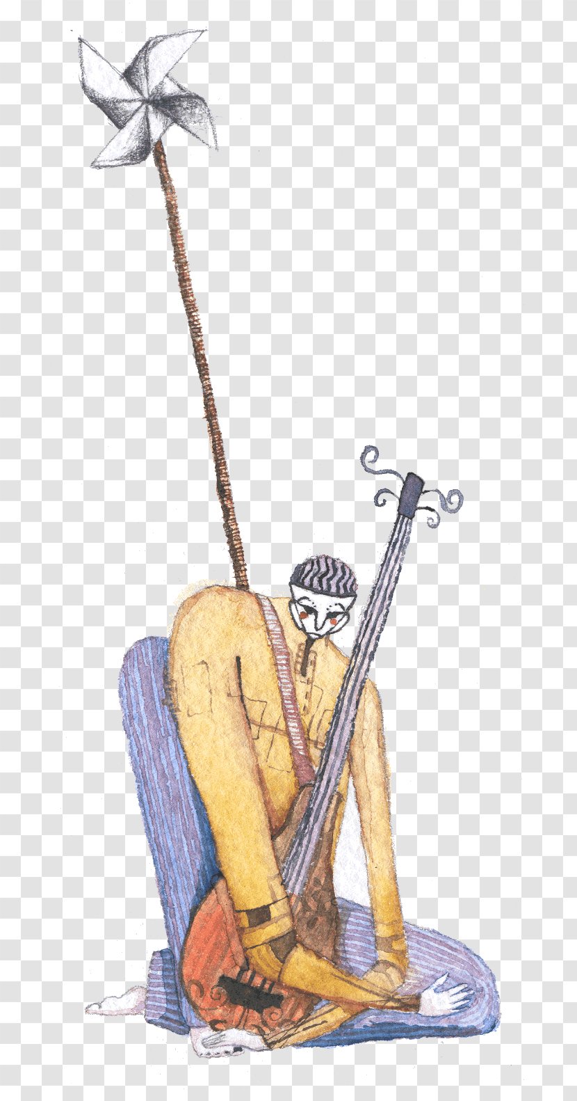 Plucked String Instrument Cartoon Instruments - Polygraphy Transparent PNG