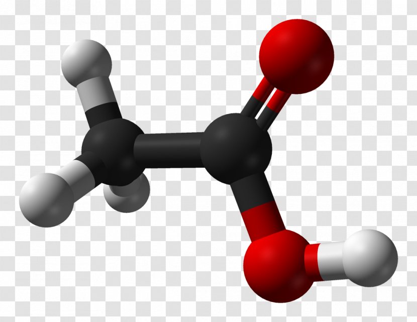 Acetic Acid Ball-and-stick Model Molecule Structural Formula - Flower - Vinegar Transparent PNG