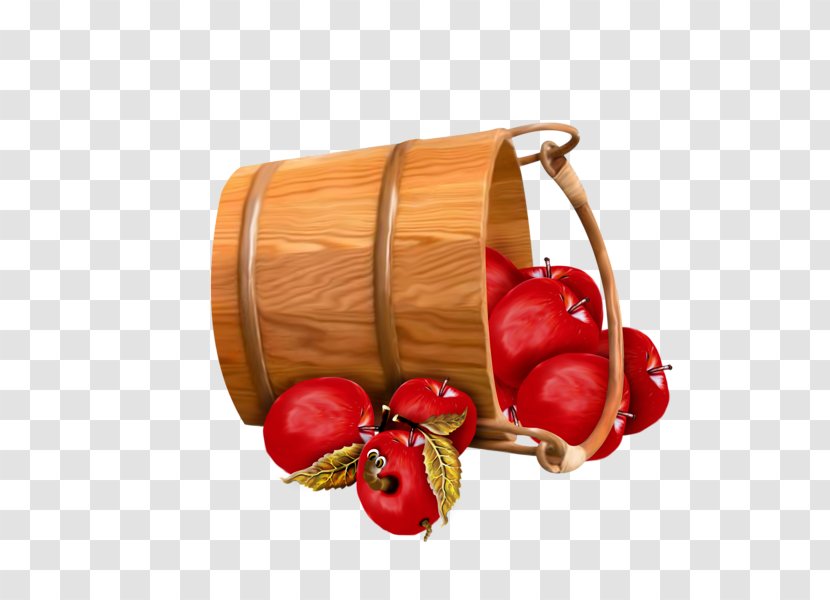 Bucket Apple Basket Clip Art - Easter - Persimmon Red Transparent PNG