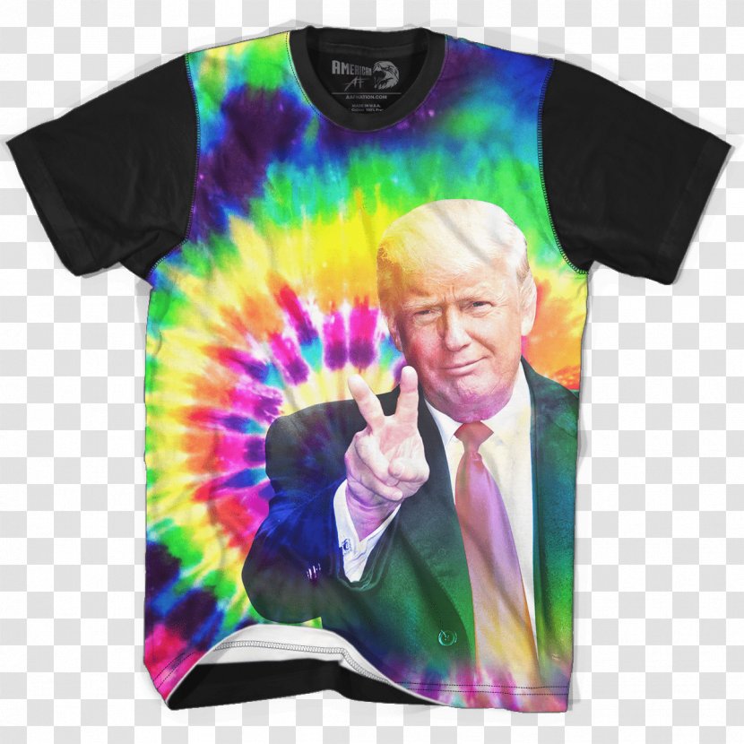 T-shirt Donald Trump Tie-dye United States - Dye Transparent PNG