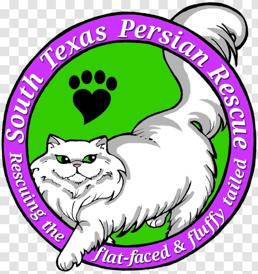 Whiskers Persian Cat Clip Art South Texas Rescue Iran - Logo - Cb Transparent PNG