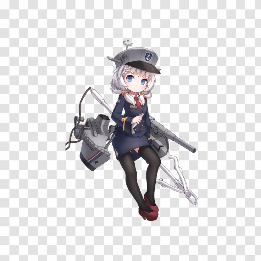 Battleship Girls Odin HMS Glowworm Valkyrie - Figurine - M416 Transparent PNG