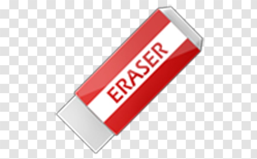 The Pink Eraser Image History - Usb Flash Drive - Logo Transparent PNG