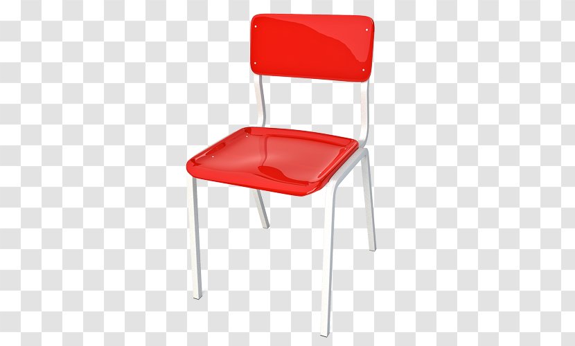 Chair Plastic - Red Transparent PNG