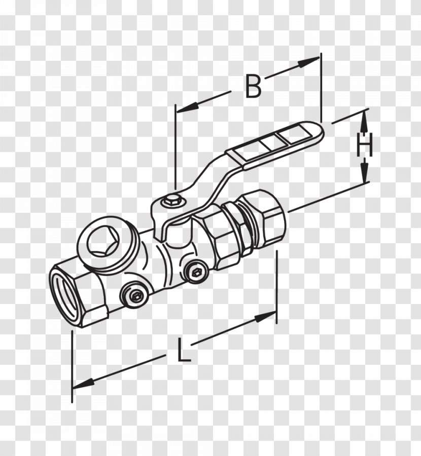 Brothers-Dahl AS Door Handle Drawing Valve - Diagram Transparent PNG