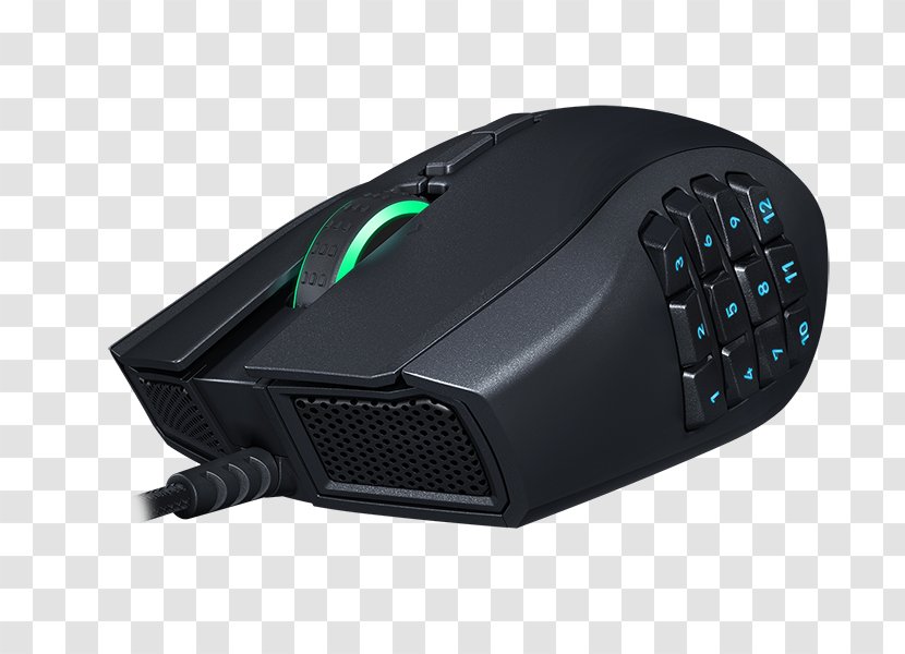Computer Mouse Razer Naga Chroma Keyboard Massively Multiplayer Online Game - Rgb Color Model Transparent PNG