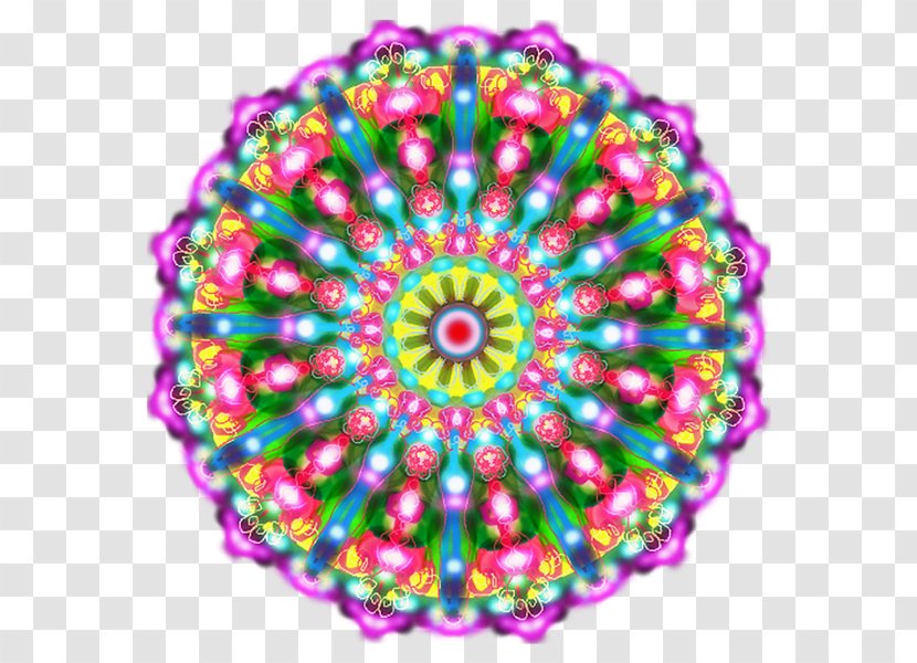 Kaleidoscope Symmetry Circle Point Pattern Transparent PNG