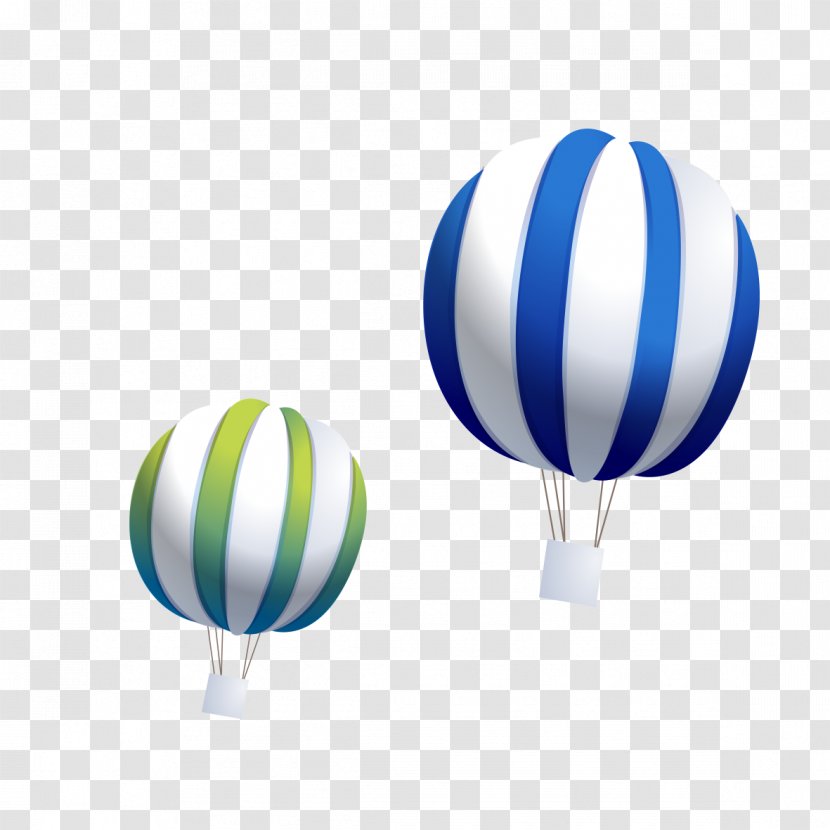 Hot Air Balloon - Vecteur - Striped Transparent PNG