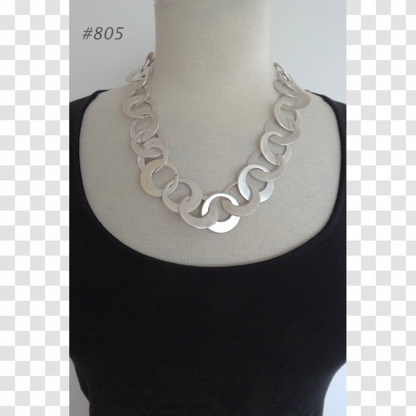 Necklace Pearl Onyx - Neck Transparent PNG