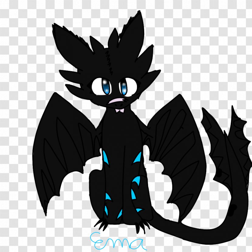 Cat Dragon Legendary Creature Clip Art - Cartoon - Night Fury Transparent PNG