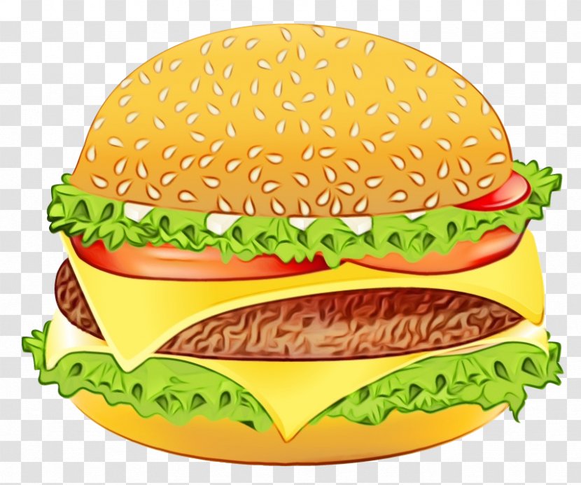 Junk Food Cartoon - Vegan Nutrition - Processed Cheese Patty Transparent PNG