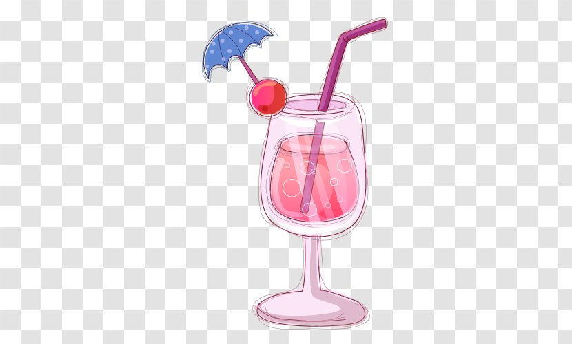 Juice Cocktail Milk Wine Glass - Fruchtsaft - Strawberry Tea Picture Transparent PNG