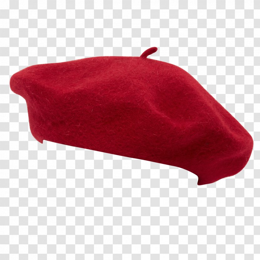Hat Red Beret Military Cap - Side Transparent PNG