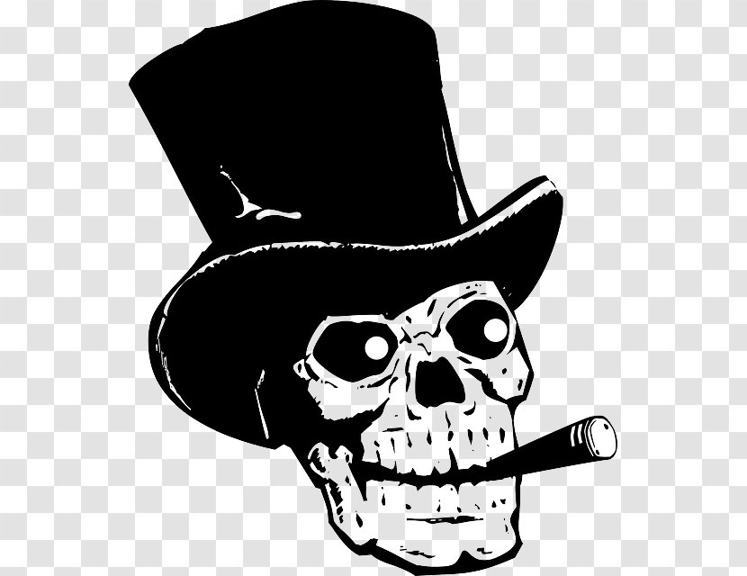 Top Hat Skull Clip Art Transparent PNG