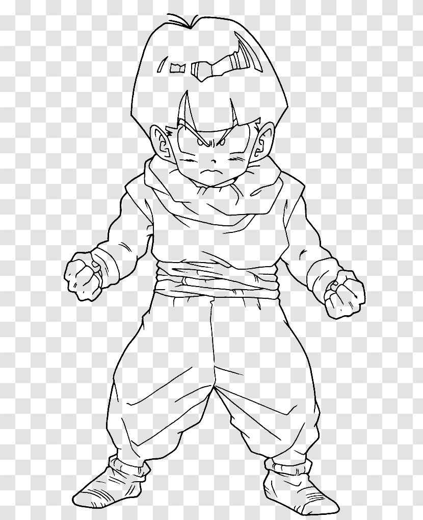 Gohan Cell Goku Mr. Satan Coloring Book - Heart Transparent PNG