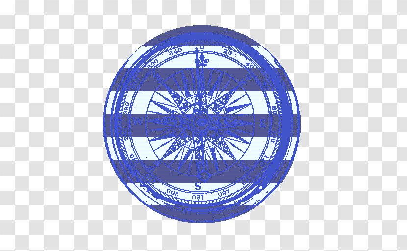 North Compass Rose Navigation Cardinal Direction - Cobalt Blue - Compas Transparent PNG