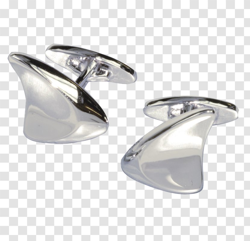 Cufflink Silver Body Jewellery - Platinum Transparent PNG