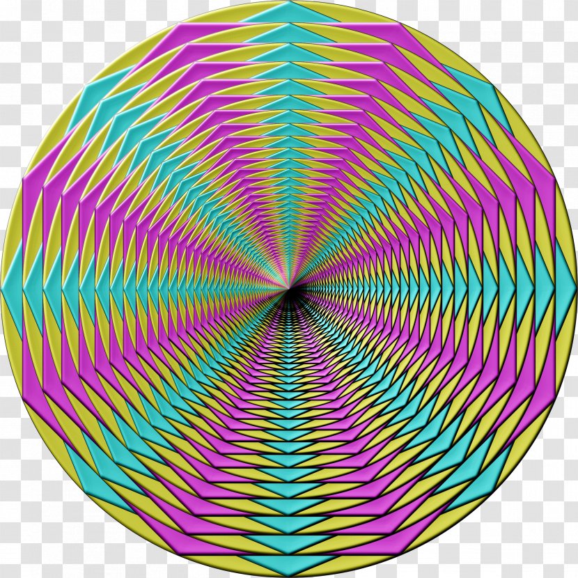 Hypnosis Optical Illusion Shape - Optics - Cmyk Transparent PNG