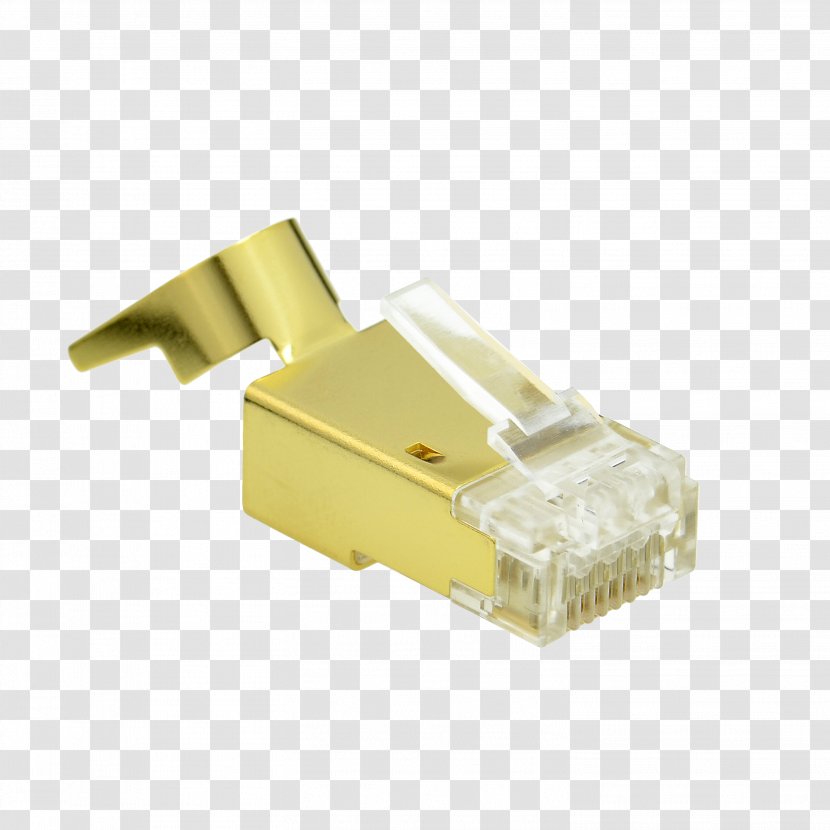Class F Cable Twisted Pair 8P8C RJ-45 Category 6 - Electrical Connector - Plug Transparent PNG