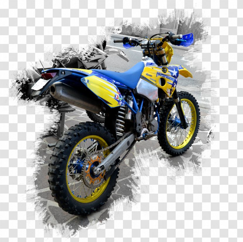 Enduro Tire Car Motorcycle Motor Vehicle - Yellow - Moto Cross Transparent PNG