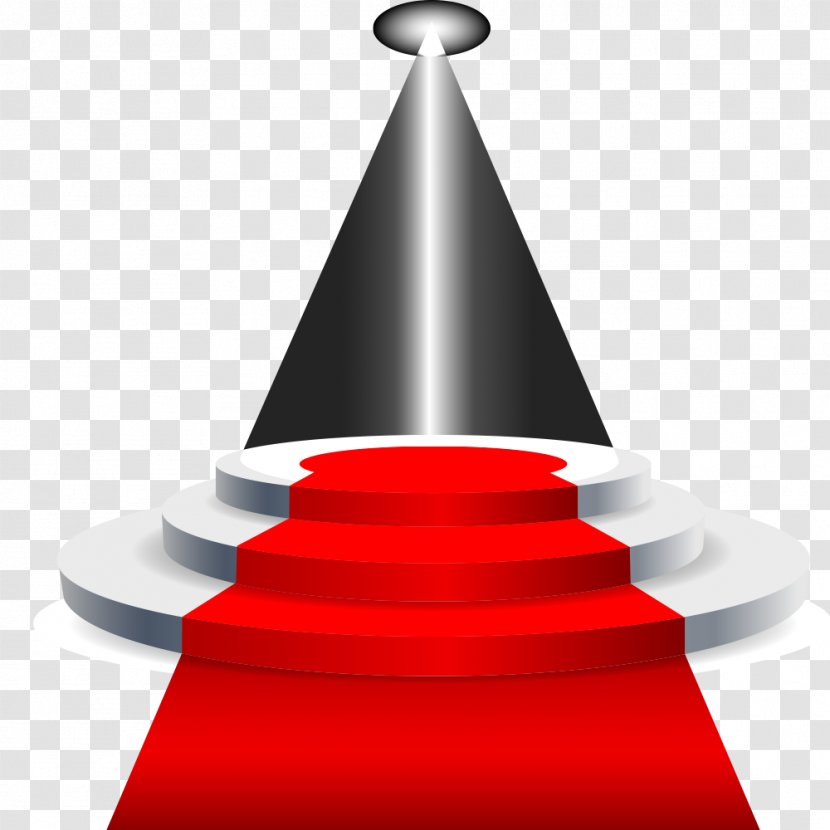 Stage Carpet - Lighting - Red Vector Material Transparent PNG