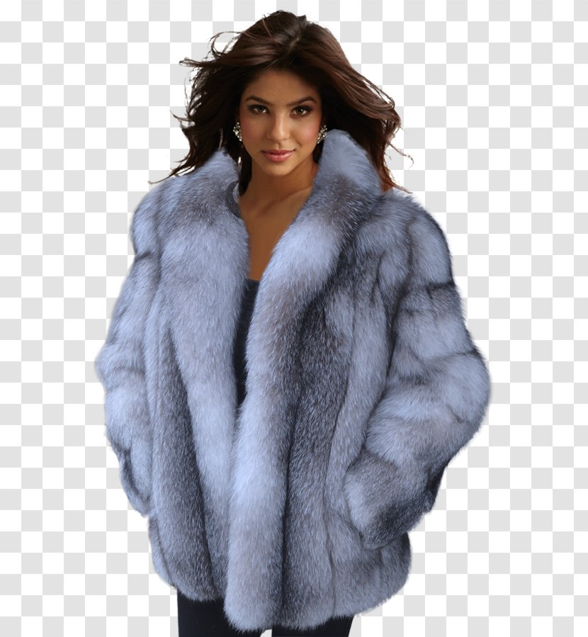 Fur Silver Fox Neck Wool - Outerwear - Seksi Transparent PNG