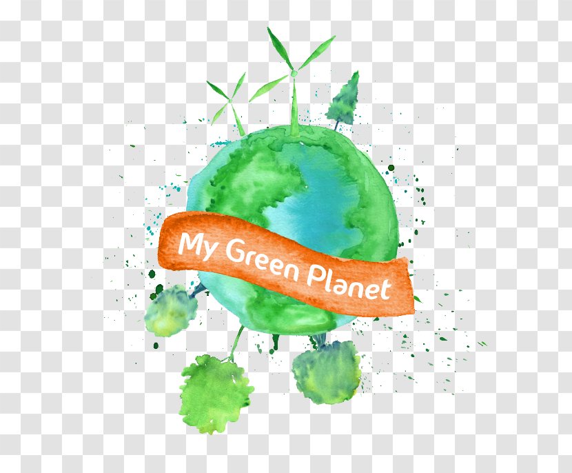 Earth Illustration - Food - Green Transparent PNG
