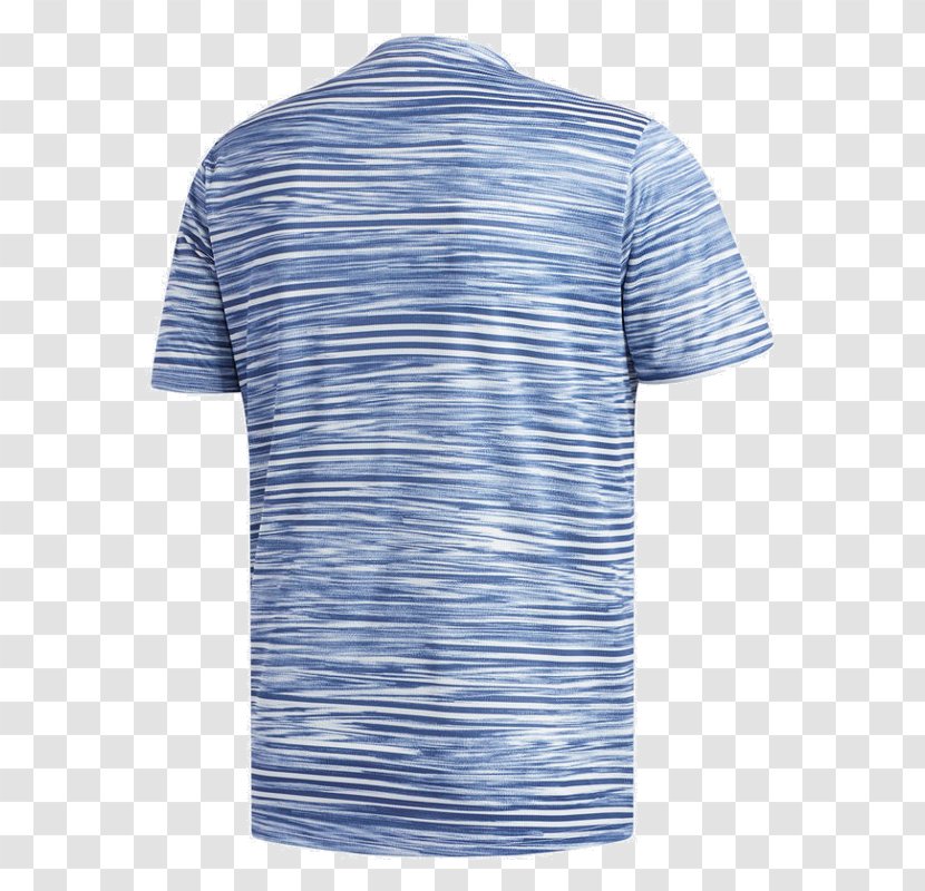 Long-sleeved T-shirt Blue Adidas - Collar Transparent PNG