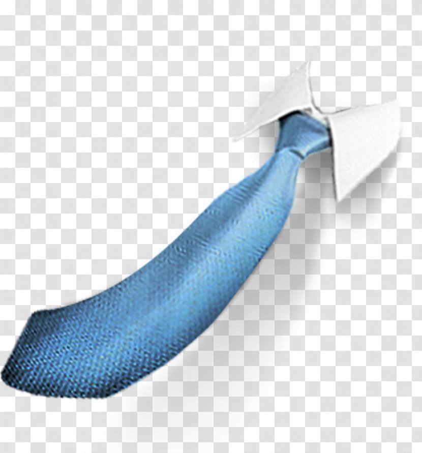 Blue Necktie Suit - Electric - Tie Transparent PNG