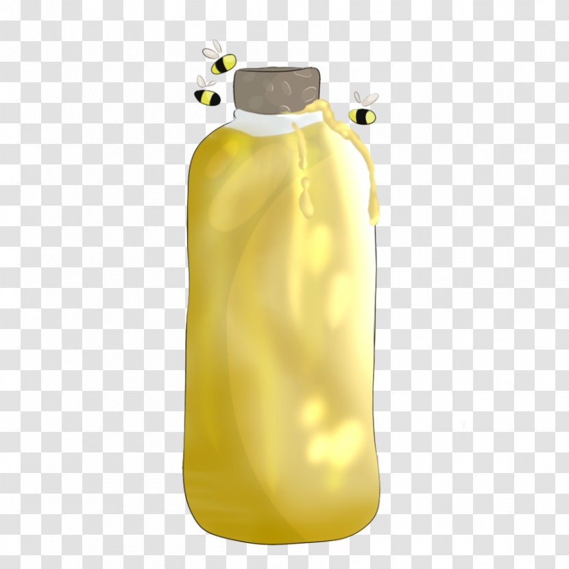 Water Bottles Glass Bottle Liquid - Yellow - Honey Transparent PNG