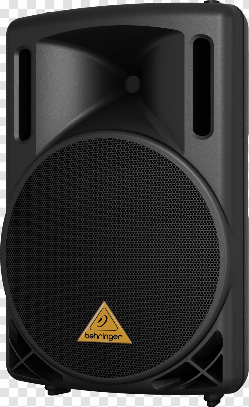 Microphone Loudspeaker Public Address Systems Behringer Powered Speakers - Audio Power - Speaker Transparent PNG
