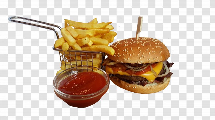 French Fries Slider Cheeseburger Whopper Buffalo Burger - American Food - Junk Transparent PNG