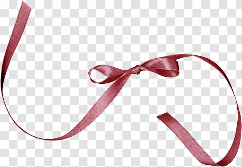 Ribbon Pink Red Magenta Hair Tie Transparent PNG