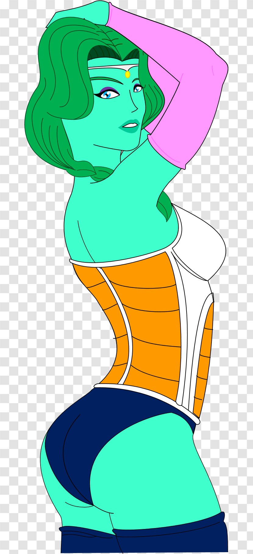 Zarbon Bulma Vegeta Female Dragon Ball - Frame - Body Swap Transparent PNG